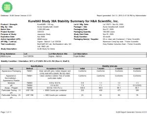 SLIM Report Generator (SRG) .